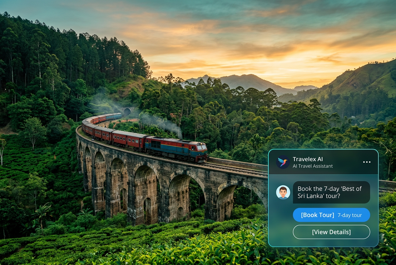 Serendib Trails AI travel booking assistant demo